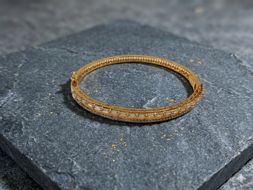 Decorative Golden Hinged bracelet