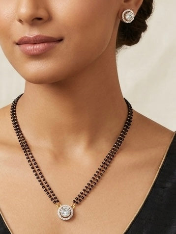 Diamond Mangalsutra Set