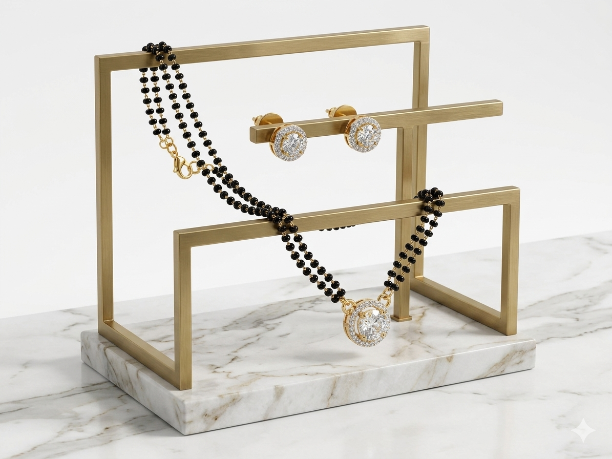 Diamond Mangalsutra Set
