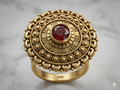 Vintage-Inspired Halo Cocktail Ring