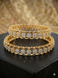 Gold-Plated Polki-Style Bangles